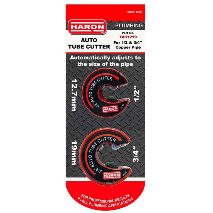 Plumbing Tools * | Haron 1/2Inch & 3/4Inch Auto Tube Cutter Pack Tac1219