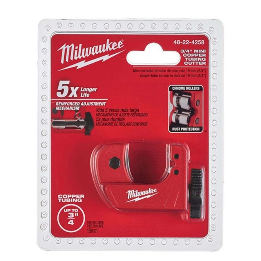 Plumbing Tools * | Milwaukee 19Mm Mini Copper Tubing Cutter 48224258