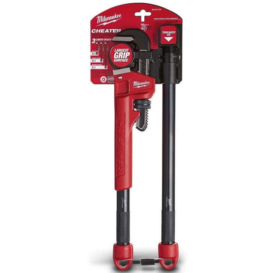 Plumbing Tools * | Milwaukee 75Mm Adjustable Cheater Pipe Wrench 48227314