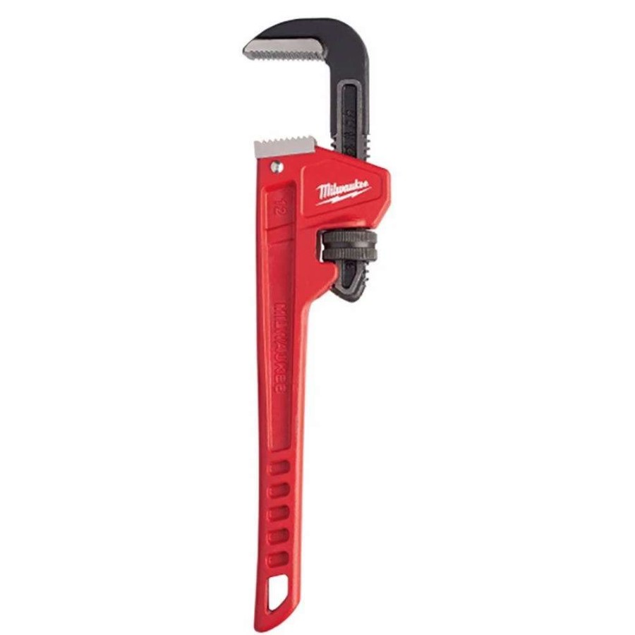 Plumbing Tools * | Milwaukee 305Mm Steel Pipe Wrench 48227112